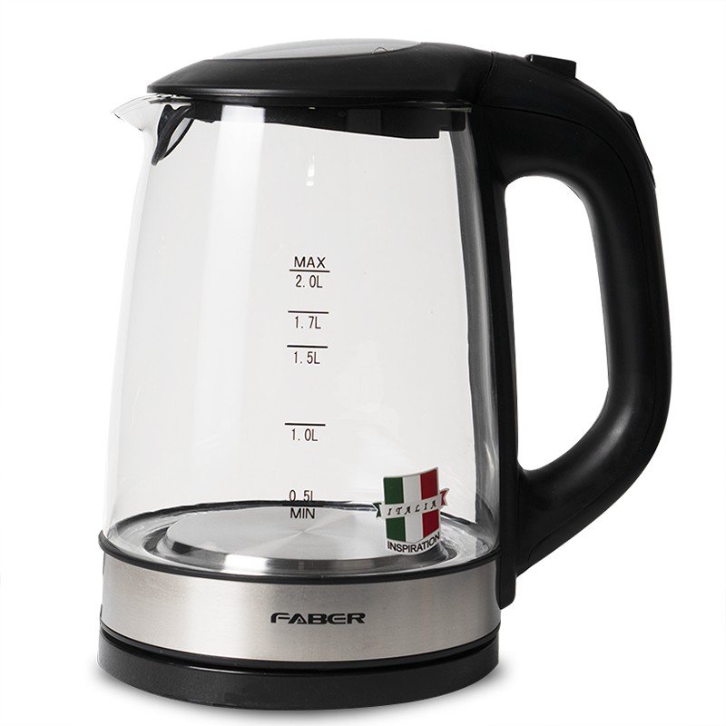 Faber Jug Kettle Glass (FCK Cristallo 180BK - 2.0L)