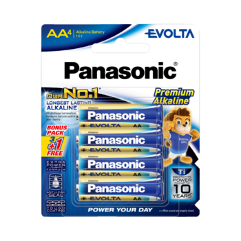 Panasonic Evolta Premium AA Alkaline Battery LR6EG/4B1F (4PCS x 5 packs)